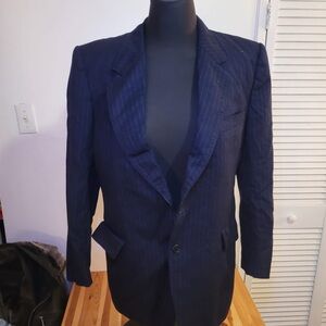 Men's Navy Pinstripe Blazer